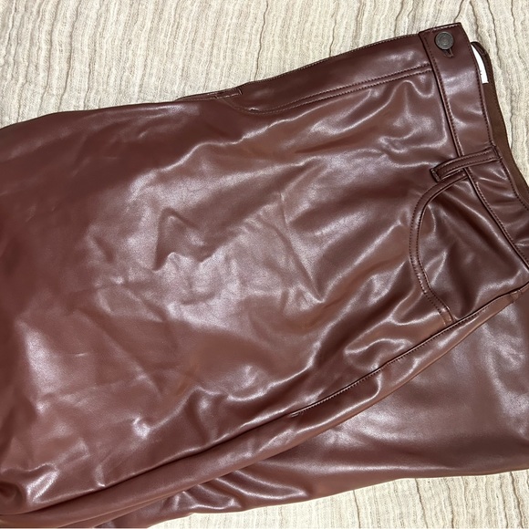 BROWN - Abercrombie leather pants *see picture* - Picture 4 of 4